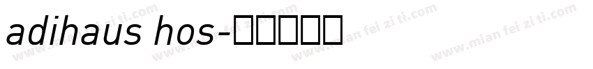 adihaus hos字体转换